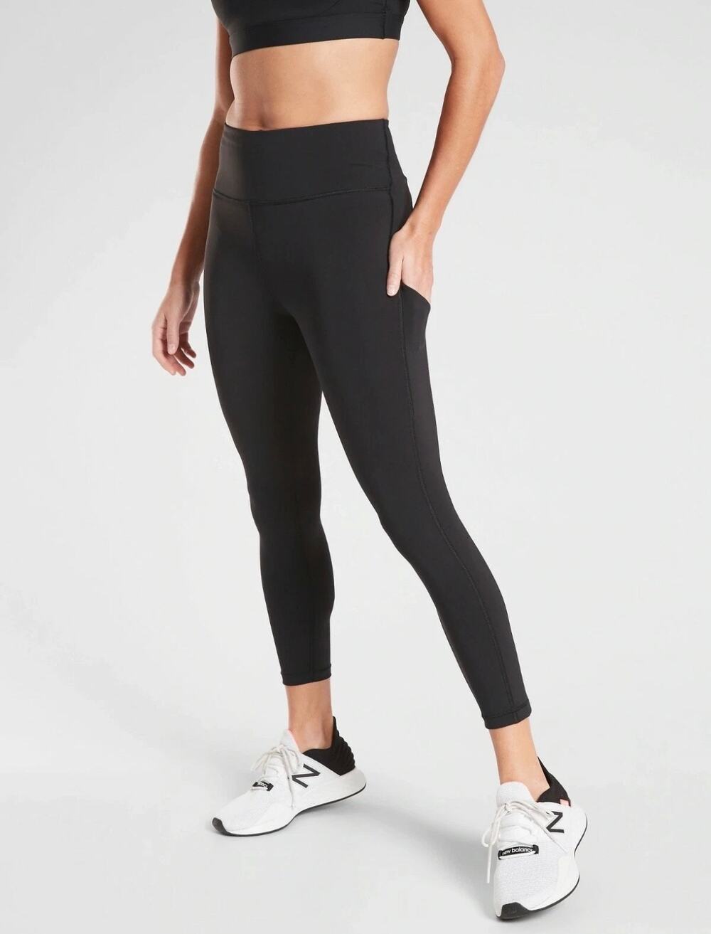 Athleta Ultimate Stash Pocket 7/8 Tight Black XL High Rise Leggings